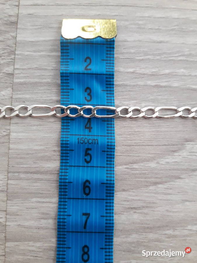 Lancuszek Srebrny Figaro 925 5mm szeroki 55 świętokrzyskie Sandomierz