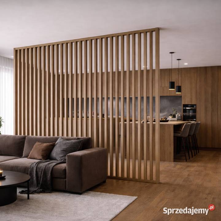 Ścianka dębowa z lameli na wymiar Gdów