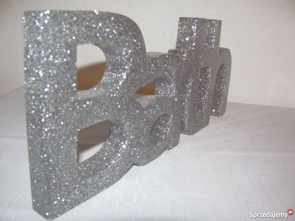 Dekoracyjny napis BATH do pokoju kąpielowego czy