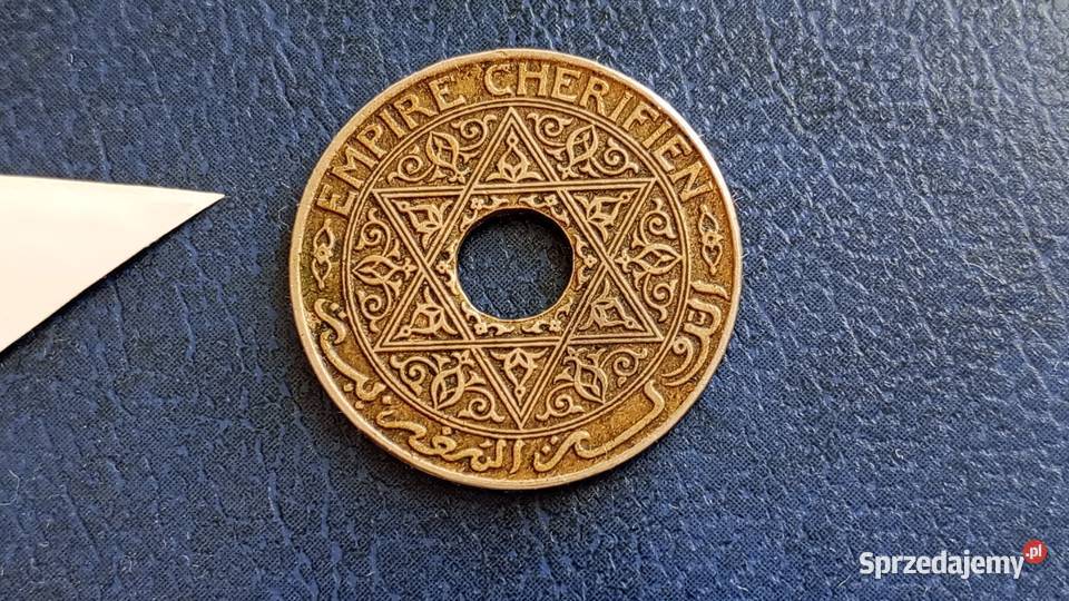 Stare monety 25 centimes 1921 Maroko