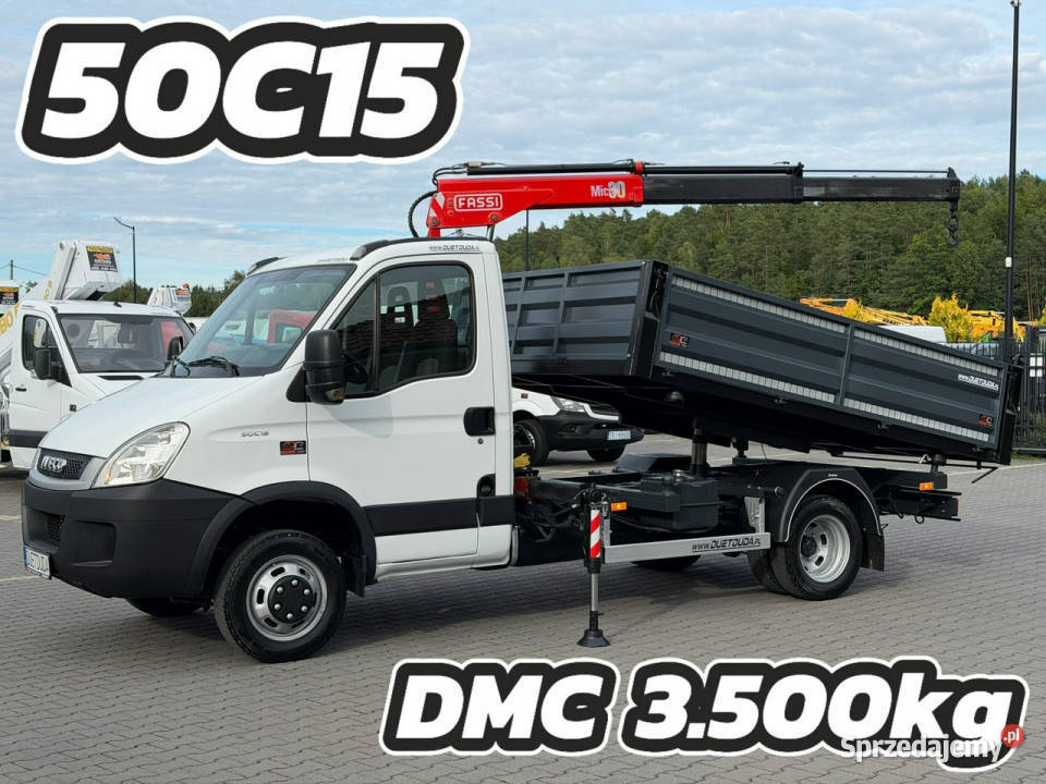 Iveco Daily 50C15 V DMC 35t Kat B Wywrotka manualna Widełki
