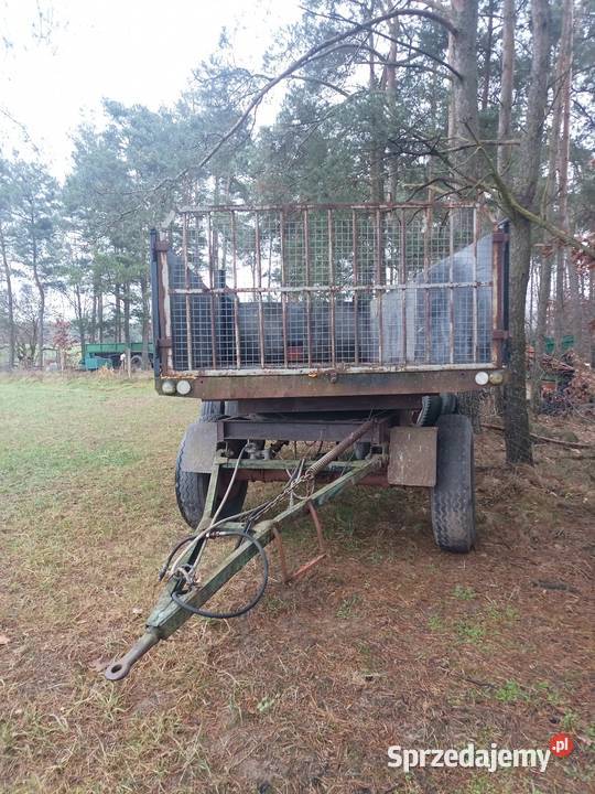 Przyczepa d55 3 stronny wywrot hl brandys Przyczepy rolnicze Karsin sprzedam