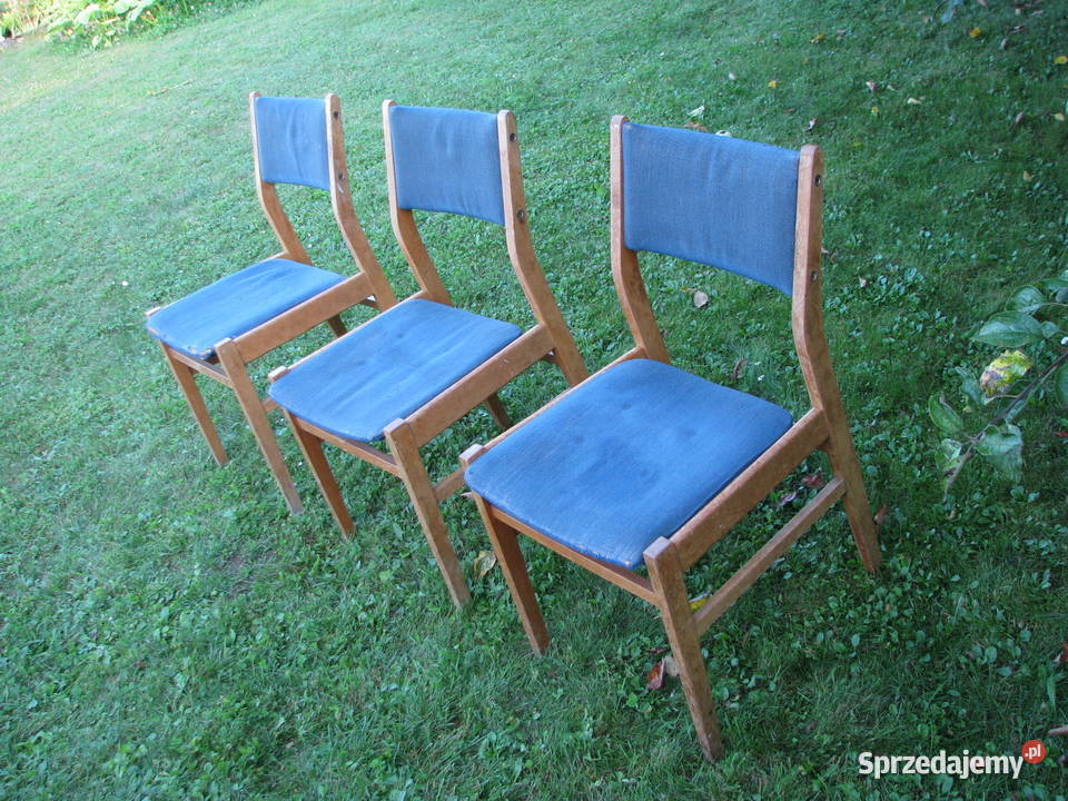 Tapicerowane krzesła drewniane typ 0200 207 Krapkowice