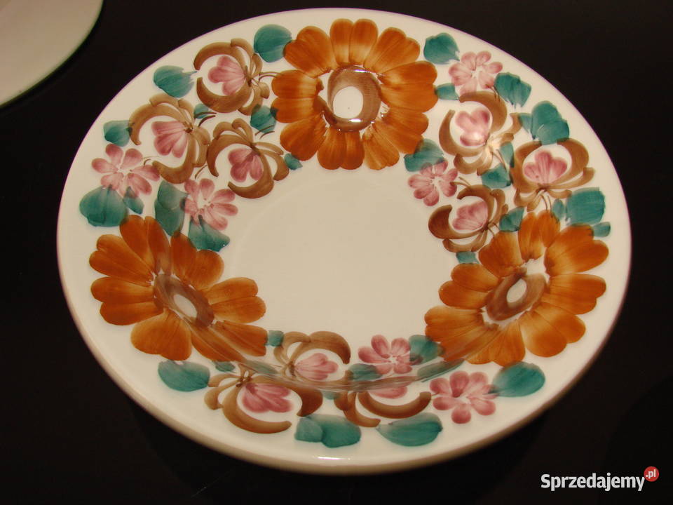 Włocławek fajansowy talerz Pruszcz Gdański
