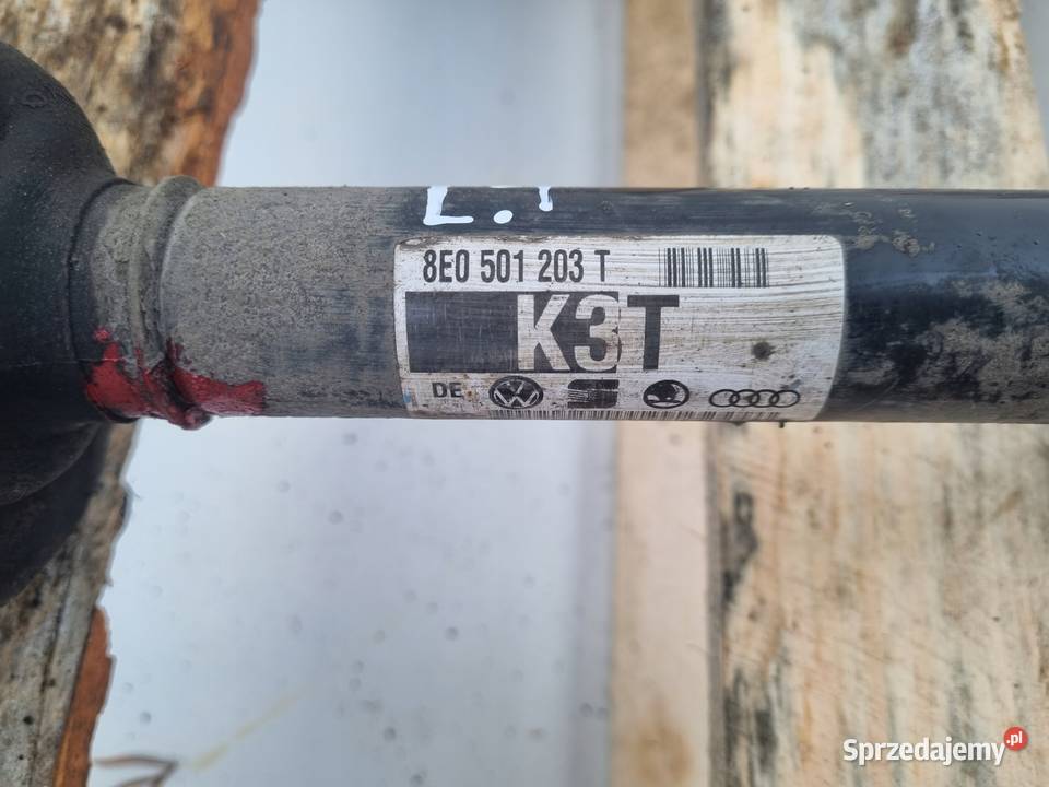 PÓŁOŚ Audi RS4 B7 42 FSI LEWA TYLNA półośka lewy Chełm