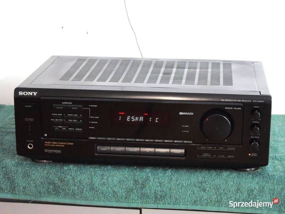 Amplituner Sony STRDE405 RDS sprawny i mocny 2x Amplitunery Jasło