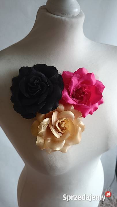 3broszki kwiaty retro Białystok sprzedam