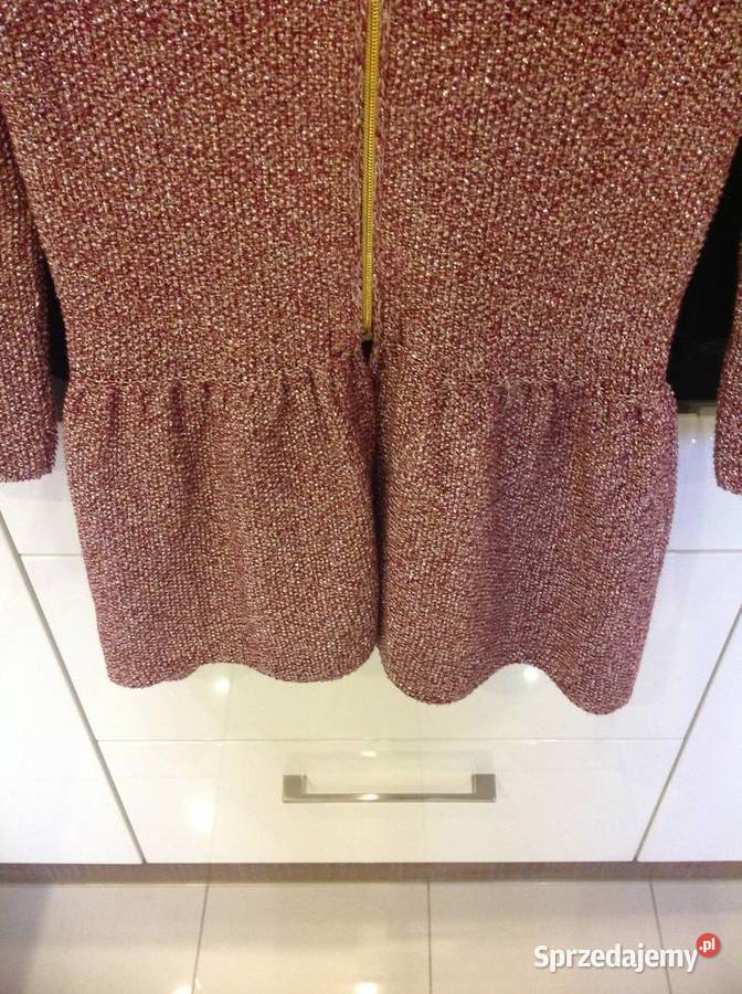 Sweter Kardigan Damski ZARA KNIT XS z Metaliczną Nowa Sól sprzedam