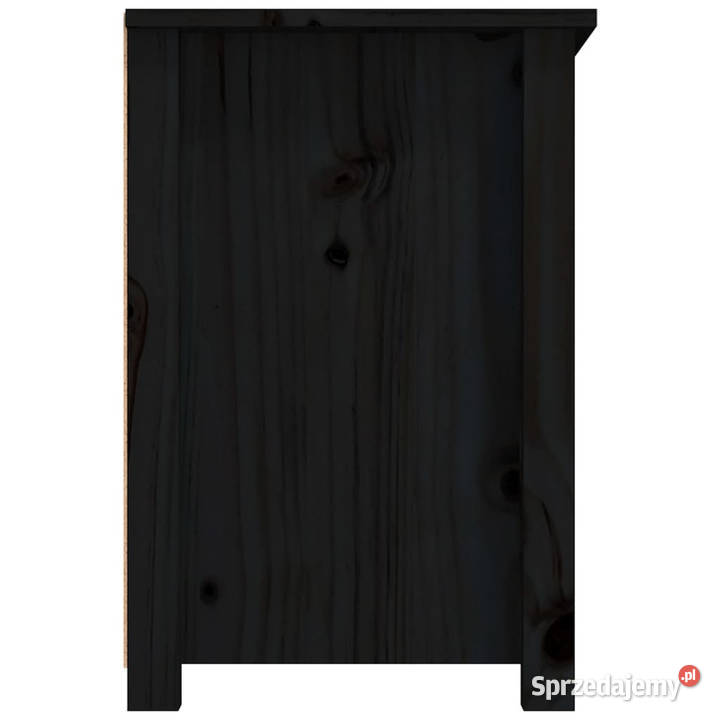 Szafka pod TV czarna 79x35x52 lite drewno mazowieckie Warszawa sprzedam