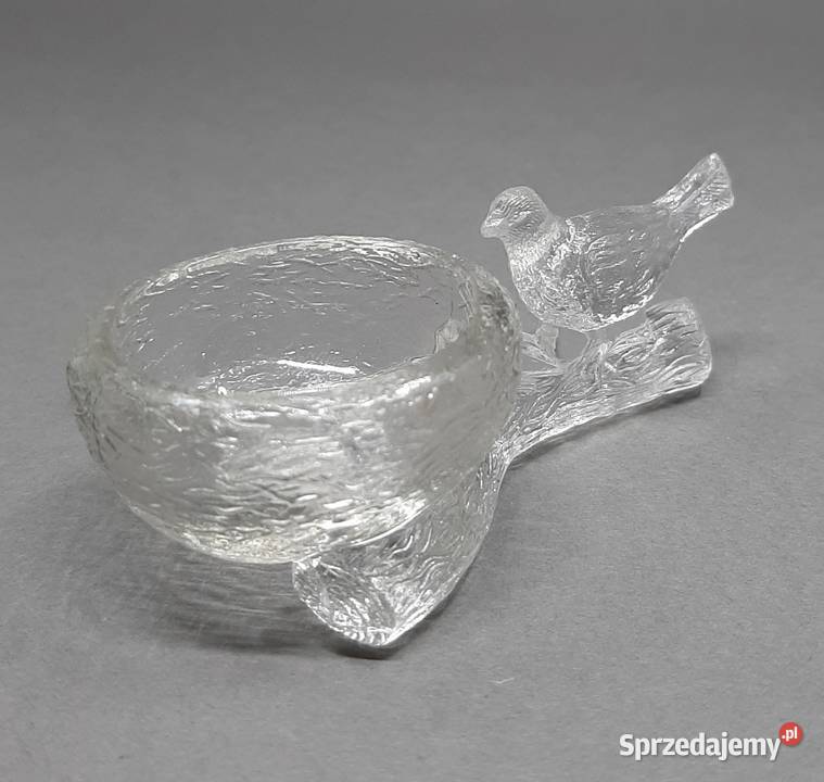 Szklana solniczka Vintage Lublin