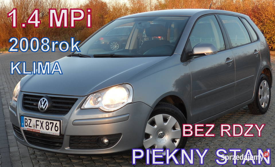 VOLKSWAGEN POLO 1.4 MPi REZERWACJA KLIMA COMFORTLINE