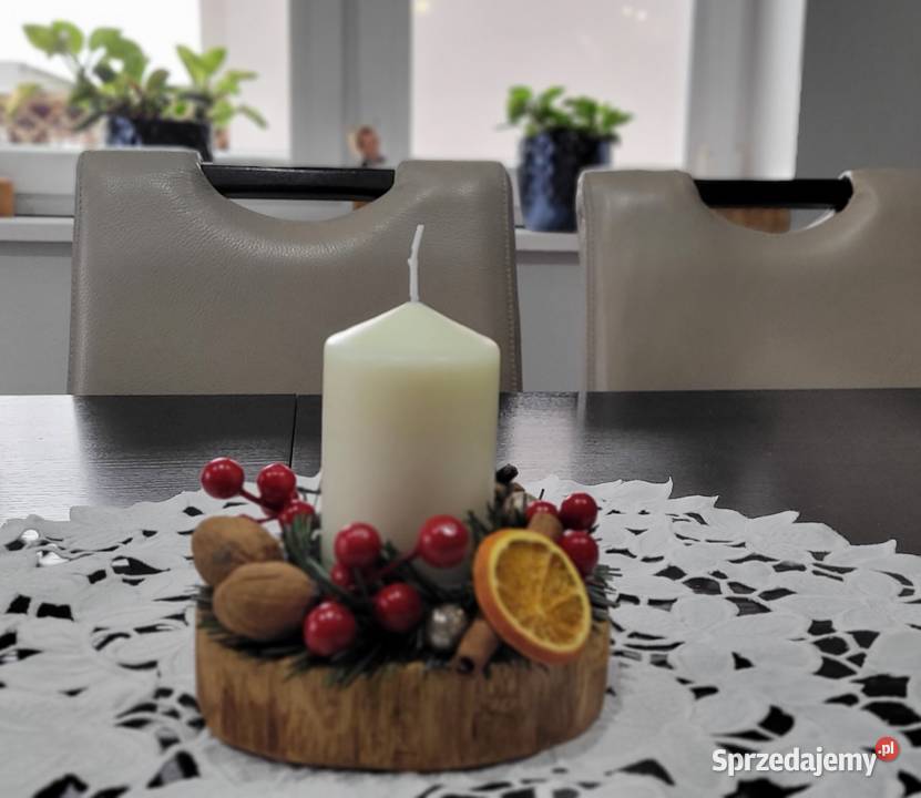 Stroik Świecznik Bożonarodzeniowy ręcznie Tarnowskie Góry