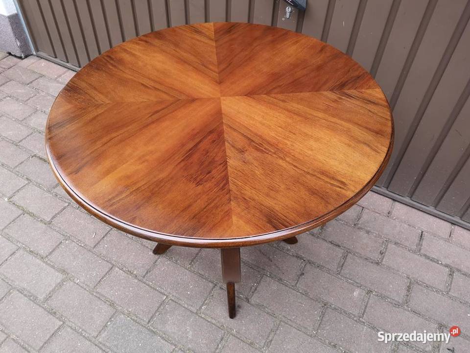 Stolik Ława ARTDECO PRL Unikat Orzech Antyk Swarzędz