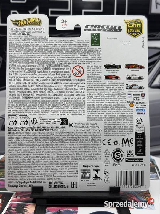 Hot Wheels Circuit Legends Porsche 911 GT3 R BOX Wrocław
