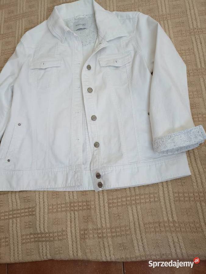 Kurtka dżinsowa biała Odzież sportowa Kołobrzeg
