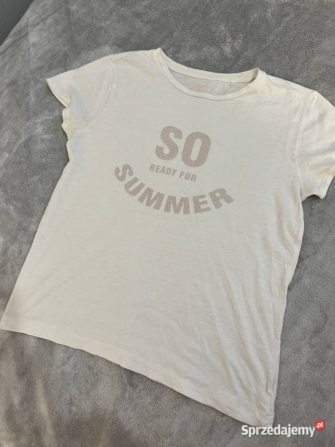 Tshirt koszulka bluzka z krótkim rękawem z różowy