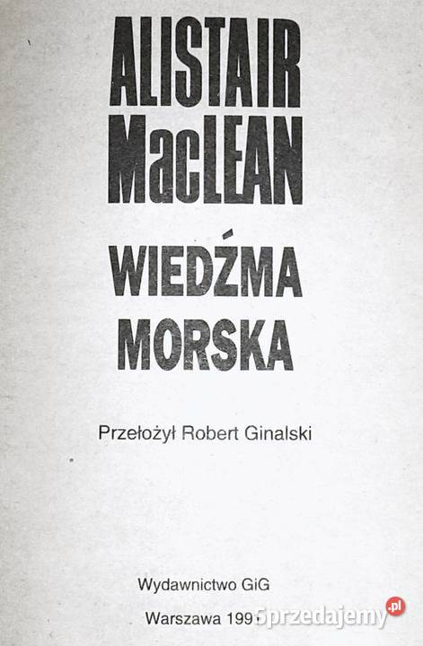 Wiedźma morska Alistair MacLean miękka Chełm