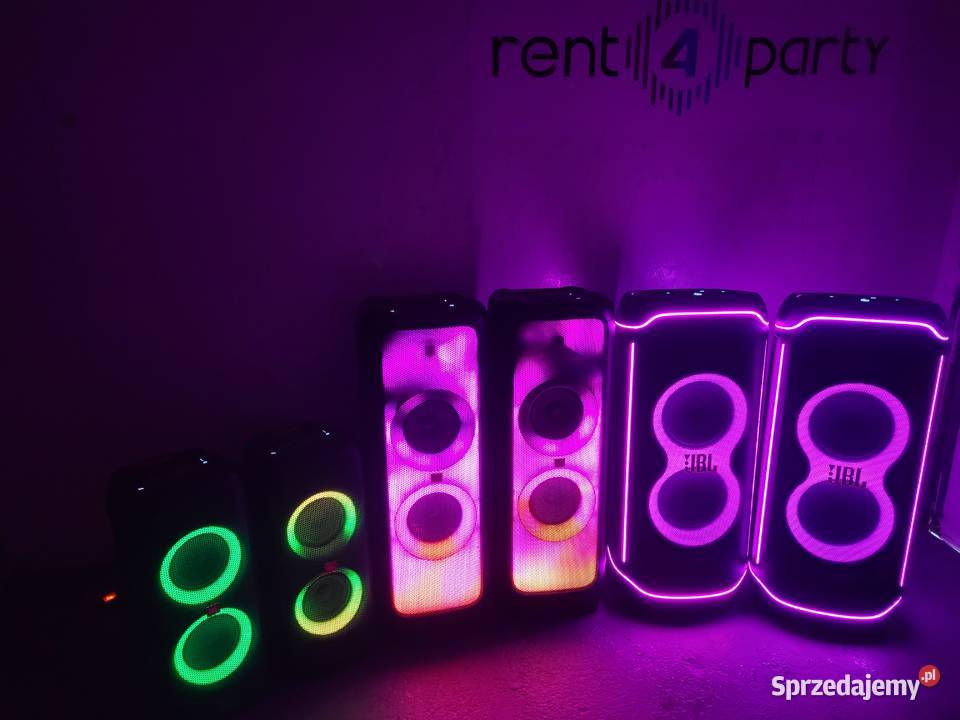 Wynajem nagłośnienia głośników JBL PartyBox łódzkie Aleksandrów Łódzki obsługa imprez