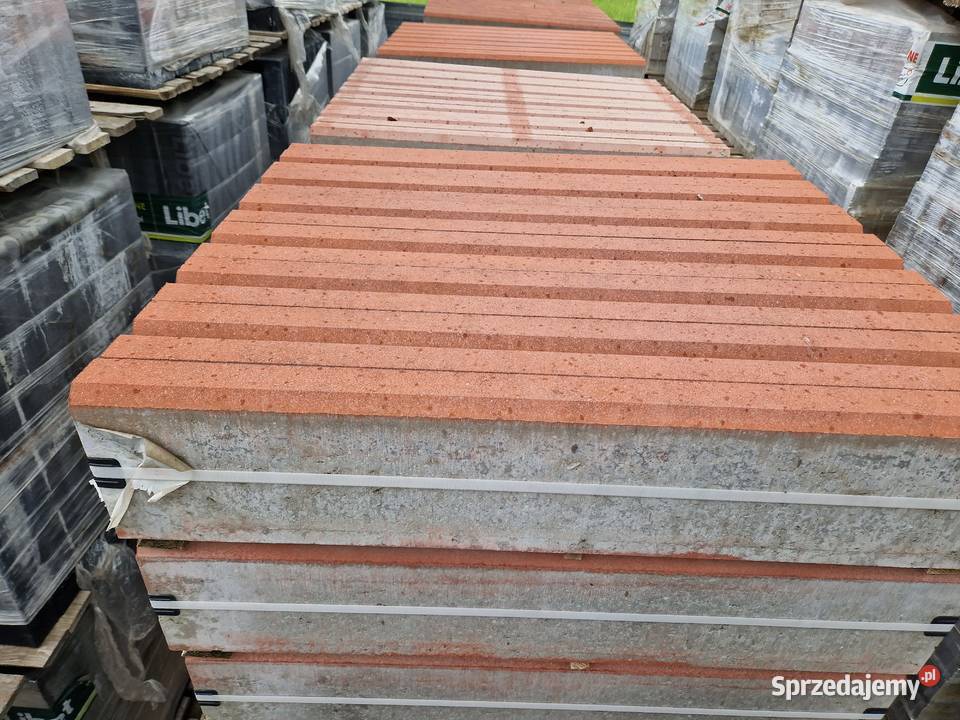 Obrzeże Betonowe Krawężnik 620100 czerwony mazowieckie