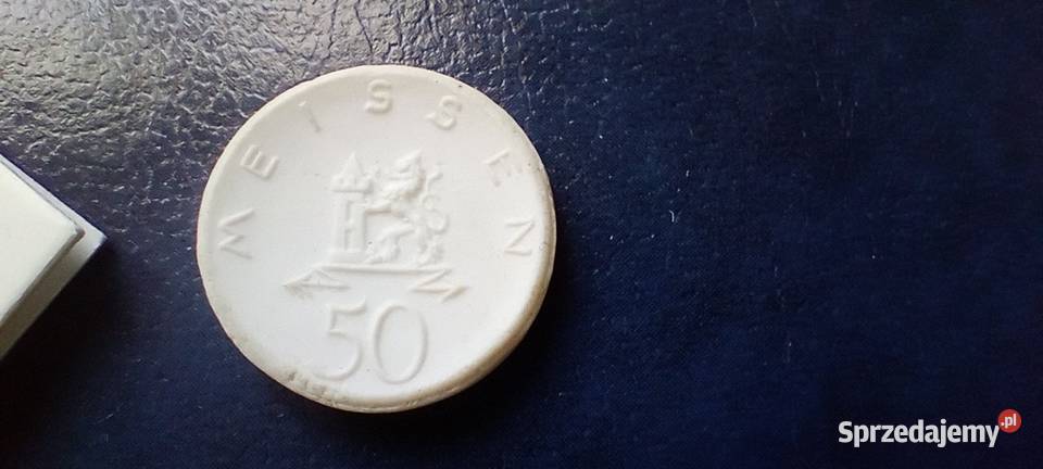 Stare monety 50 fenig 1921 Niemcy porcelana Numizmatyka podkarpackie Lesko