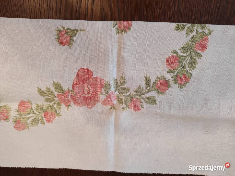 Serwetka lniana 60x60 PRL Warpechy Stare