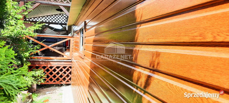 GARAŻ BLASZANY 35M X 6M DWUSPAD BRAMA UCHYLNA Domki narzędziowe małopolskie Łapanów sprzedam