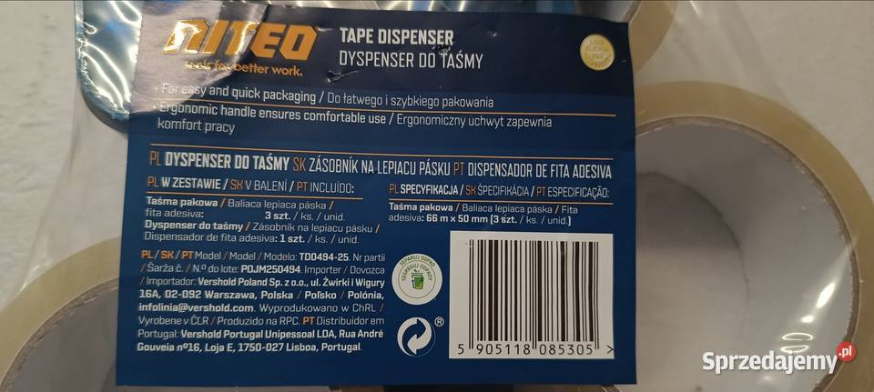NITEO dyspenser do taśmy warmińsko-mazurskie Ełk