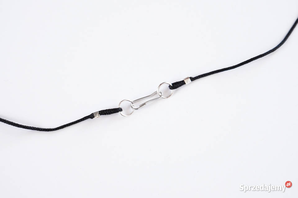 Niebieski owalny wisiorek 25 ręcznie zrobiony