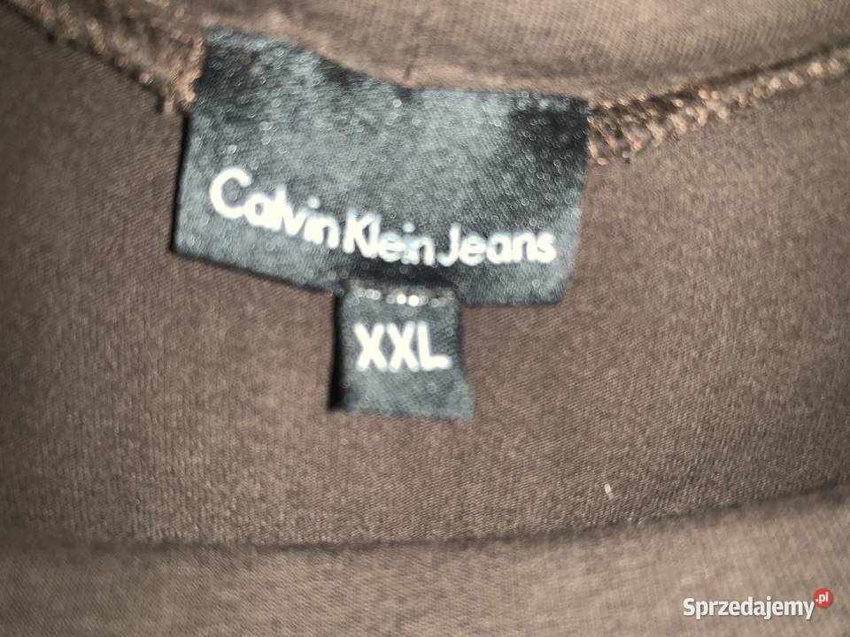 Golf Calvin Klein brązowy/beżowy