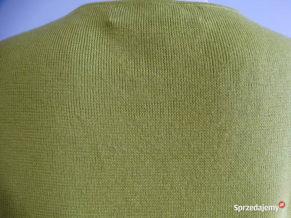 Sweter Kardigan Wełniany z Jedwabiem Rozpinany Łomża