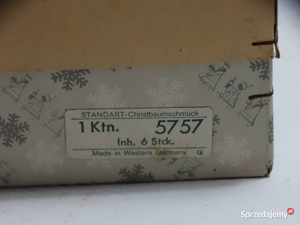 Fioletowe Bombki Szklane Inge Glas West Germany lubelskie Biłgoraj