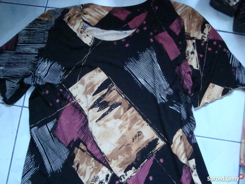 Sukienka letnia długa w wielokolorowe wzory Ostrołęka