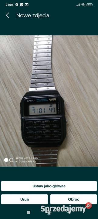 Zegarek z kalkulatorem Casio