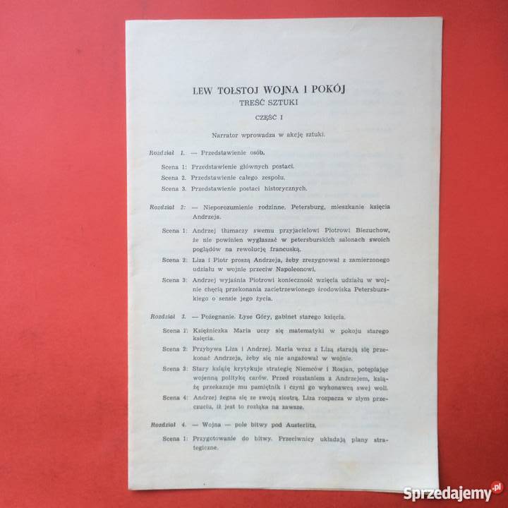 756 Program Wojna i Pokój Antykwariat Szczecin