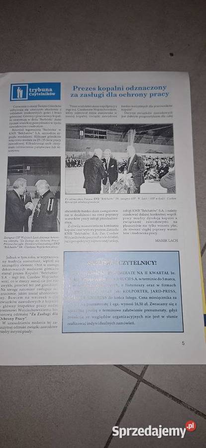 Rarytas BHP z epoki transformacji Przyjaciel Łęczyca sprzedam