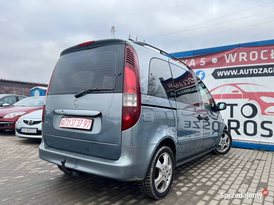 MercedesBenz Vaneo 17 Diesel 2005 HAK 5 osobowy Wrocław