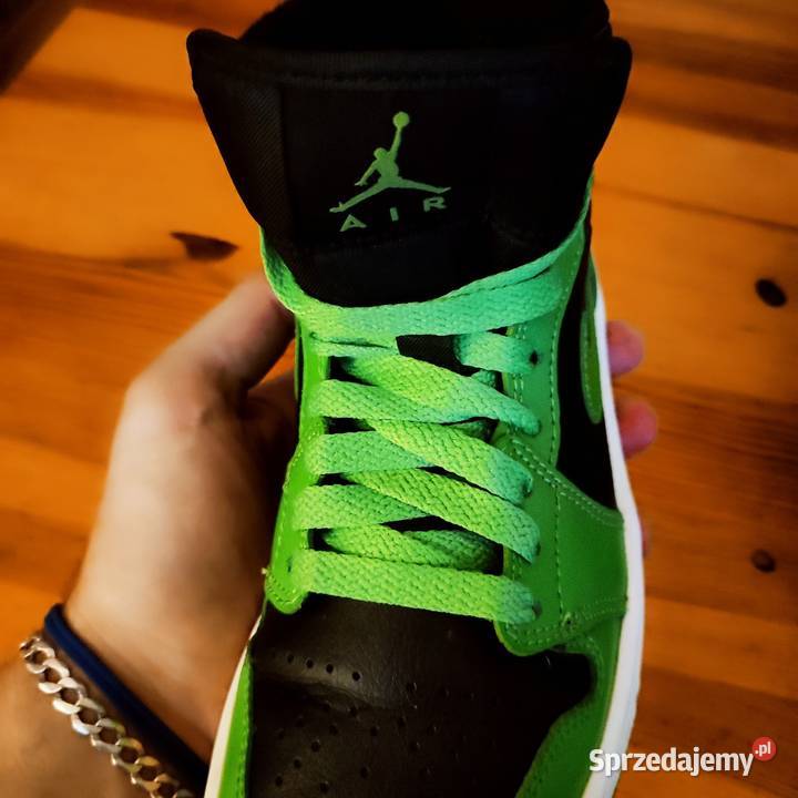 Buty Nike Air Jordan 1 Mid Zielone Czarne 385 Bytom