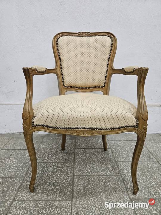 Ładny fotel ludwikowski Francja Nowy Sącz