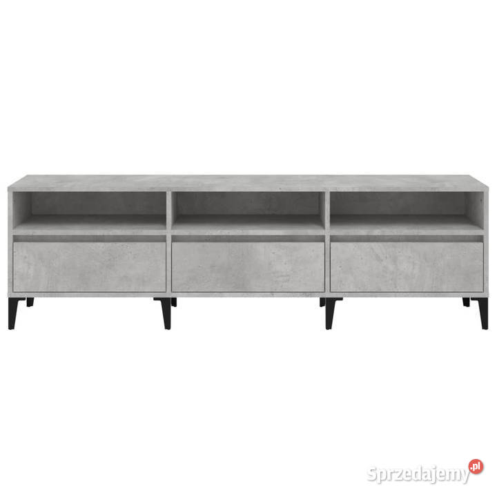 Szafka pod TV szarość betonu 150x30x445 WM831921 Warszawa sprzedam