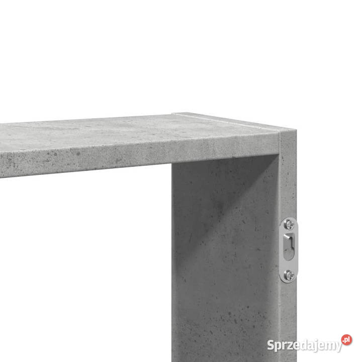 Półka ścienna szarość betonu 99x15x60 WM853239
