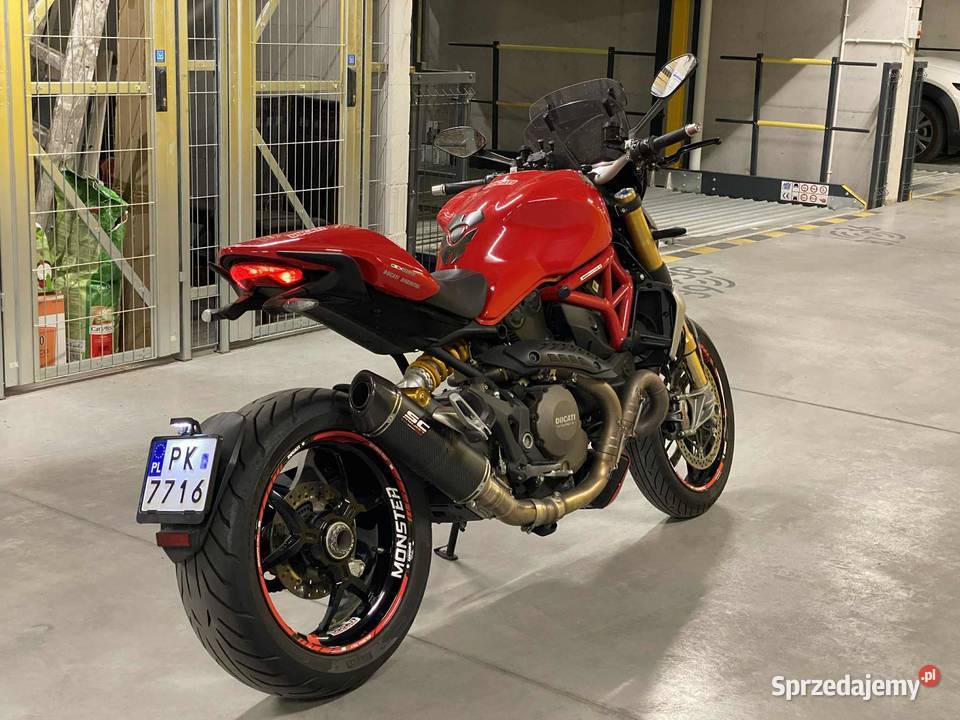 Ducati Monster 1200S 2016r 23 200 czerwony wielkopolskie Poznań