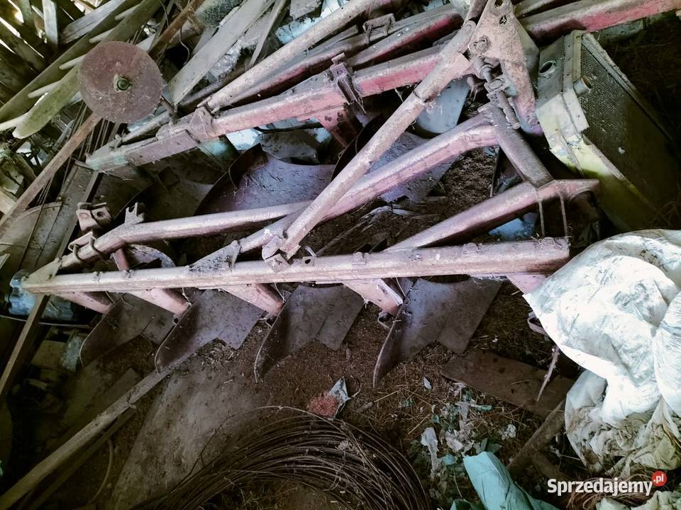 2x Pług 5skibowy większy 1900 mniejszy 1500 nieuszkodzony Teodorówka-Kolonia