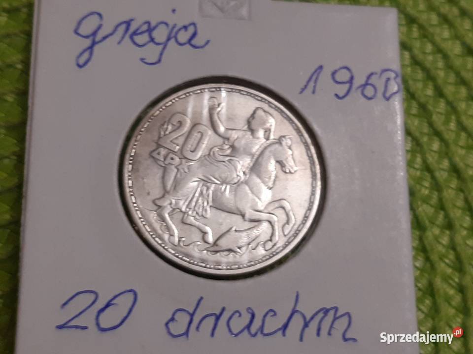 moneta srebrna Grecji z 1960r Łomża