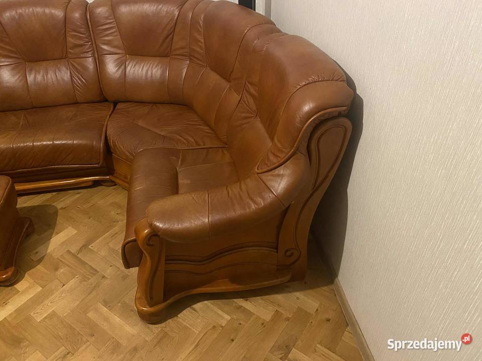Narożnik skórzany pięcioosobowy z funkcją spania Częstochowa