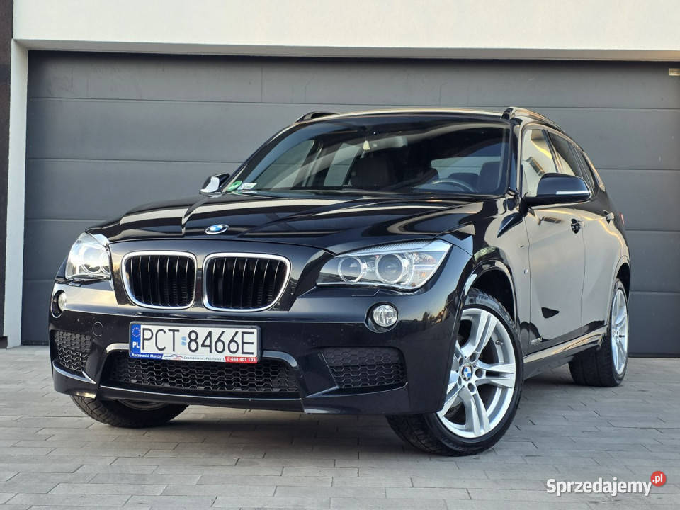 BMW X1 fabryczny M pakiet bezwypadkowy ALCANTARY światła przeciwmgielne Czarnków