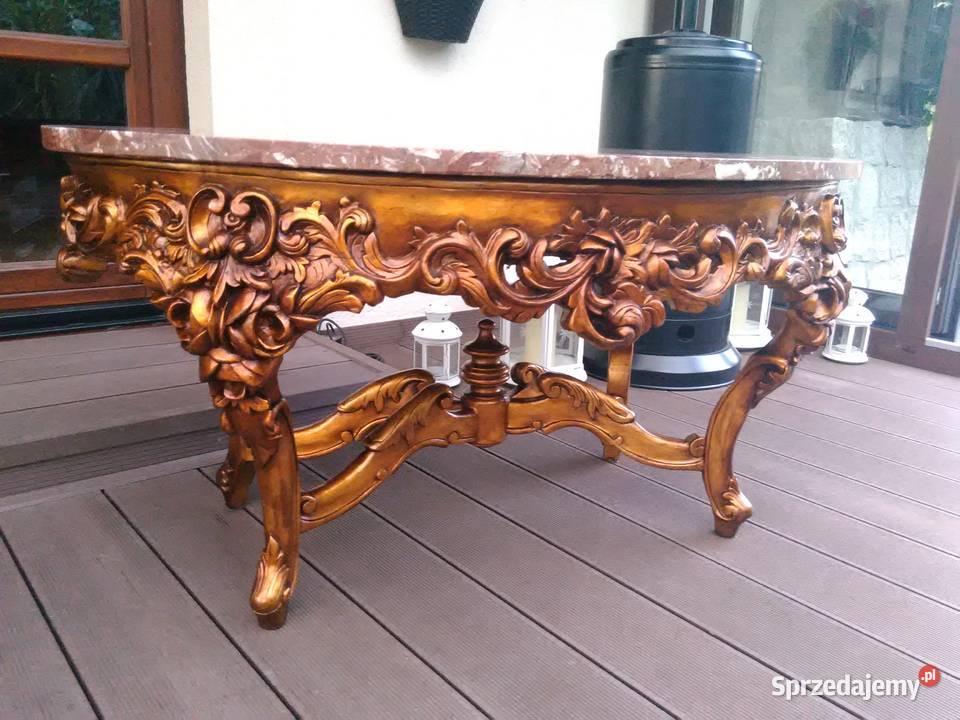Stolik Barokowy Rzeźbione Antyk UNIKAT Kluki sprzedam