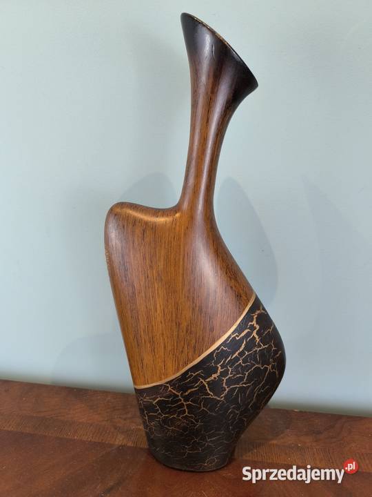 Piękny unikalny wazon ceramiczny zdobiony Pozostałe Łódź