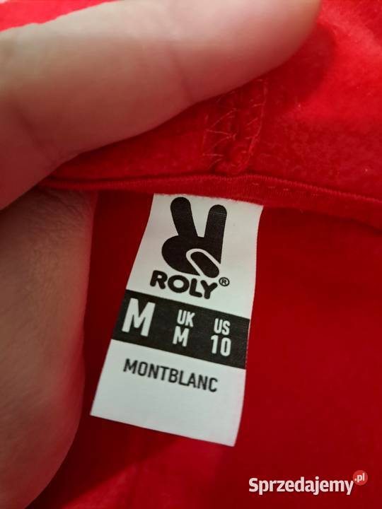 Bluza męska rozpinana z kapturem czerwony