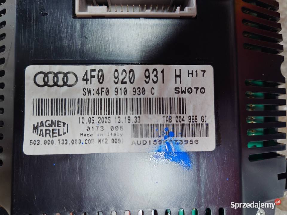 Licznik audi A6 C6 S6 ACC Wagowo