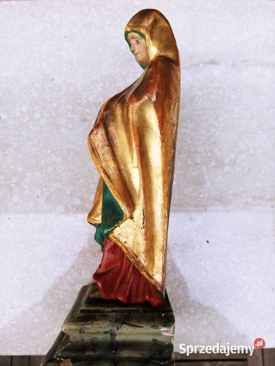 Piękna Figura Matka Boska Drewno 19 w Nowa Sól